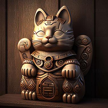 3D model maneki neko (STL)